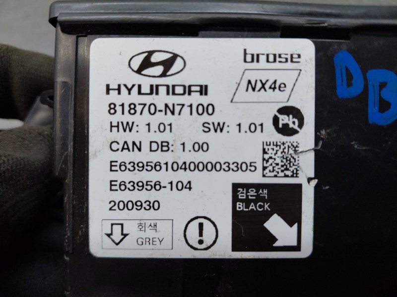 Recambio de modulo electronico para hyundai tucson hybrid referencia OEM IAM 81870N7100  