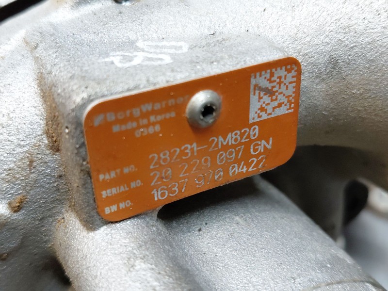 Recambio de turbocompresor para hyundai tucson hybrid referencia OEM IAM 282312M820  