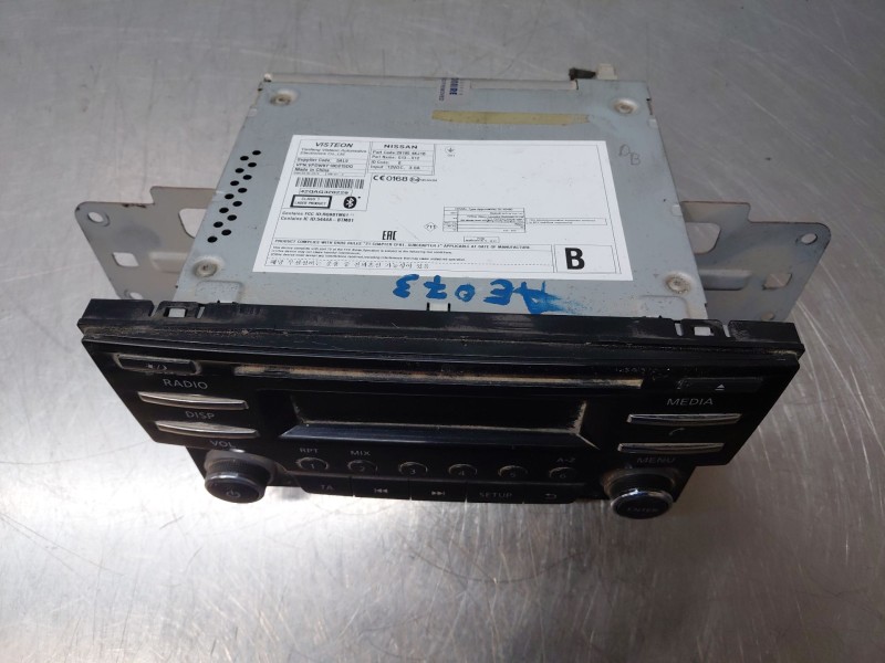 Recambio de sistema audio / radio cd para nissan navara pick-up (np300) 4x4 referencia OEM IAM 281854KJ1B  