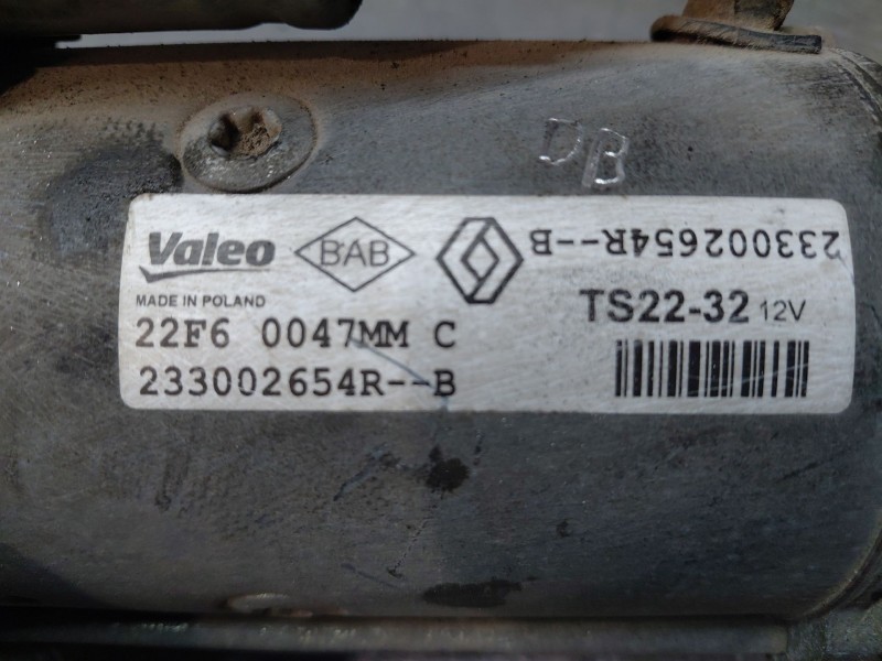 Recambio de motor arranque para nissan navara pick-up (np300) 4x4 referencia OEM IAM 233002654R  