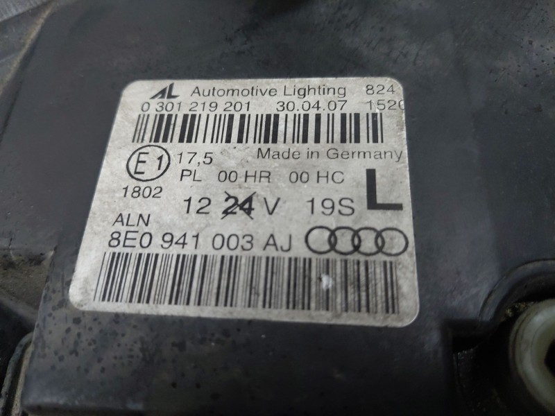 Recambio de faro izquierdo para audi a4 b7 avant (8ed) 2.0 tdi 16v referencia OEM IAM 8E0941003AJ  