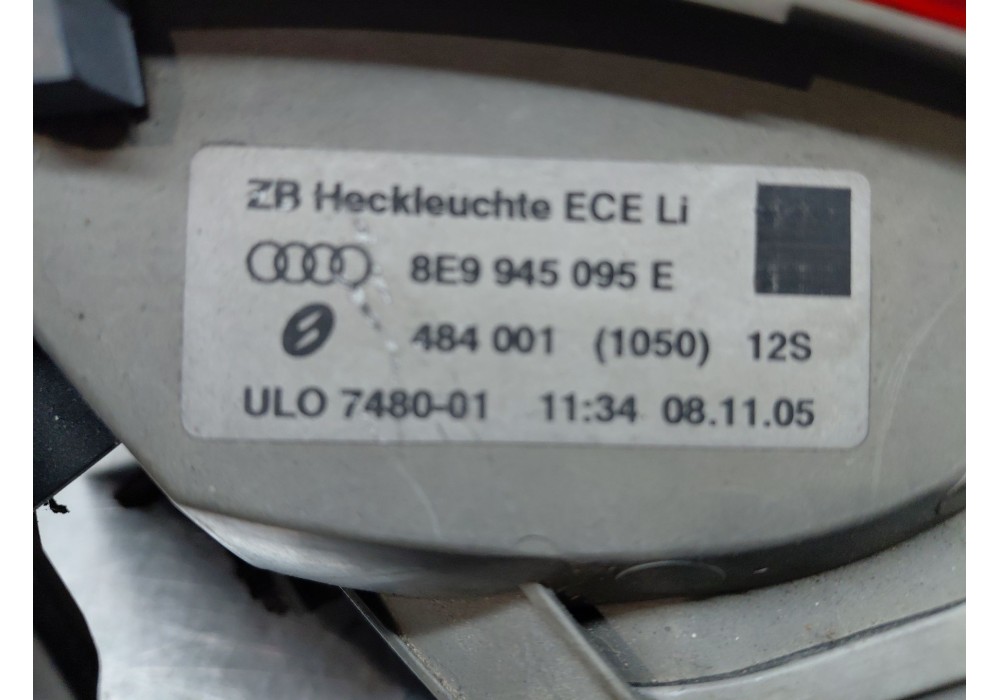 Recambio de piloto trasero izquierdo para audi a4 b7 avant (8ed) 2.0 tdi 16v referencia OEM IAM 8E9945095E  
