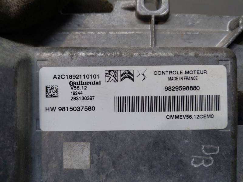 Recambio de centralita motor uce para citroën c3 aircross puretech referencia OEM IAM 9829598880  