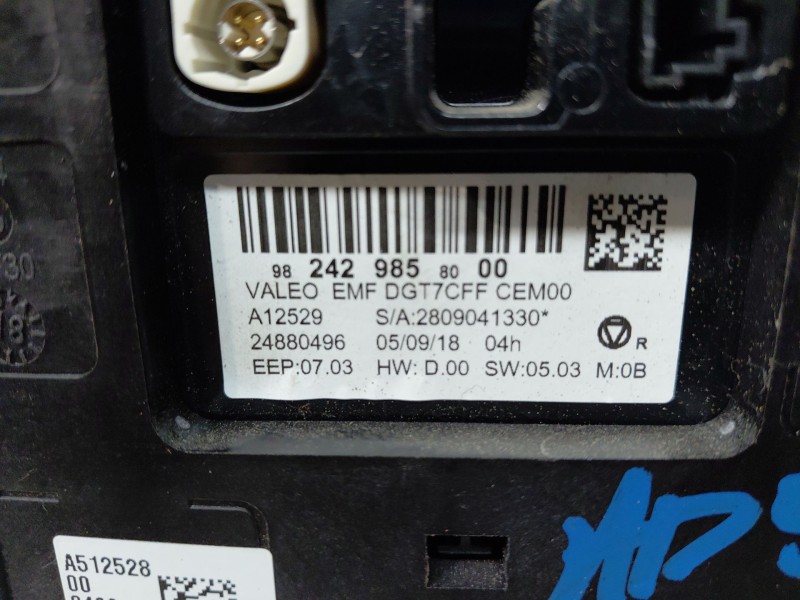 Recambio de pantalla multifuncion para citroën c3 aircross puretech referencia OEM IAM 9824298580  