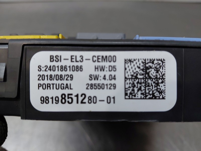 Recambio de caja reles / fusibles para citroën c3 aircross puretech referencia OEM IAM 9819851280  