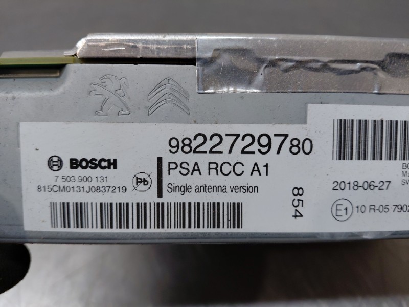 Recambio de sistema audio / radio cd para citroën c3 aircross puretech referencia OEM IAM 1644863080 9822729780 
