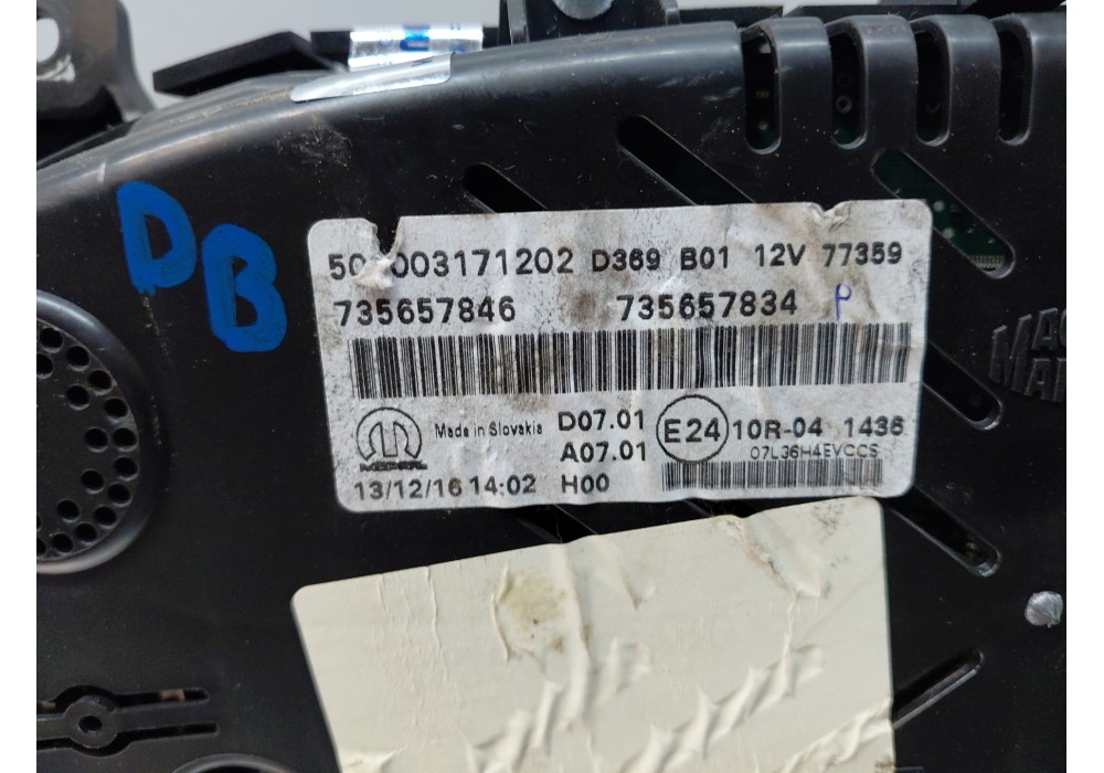 Recambio de cuadro instrumentos para jeep renegade suv (bu, b1, bv) 2.0 crd 4x4 referencia OEM IAM   