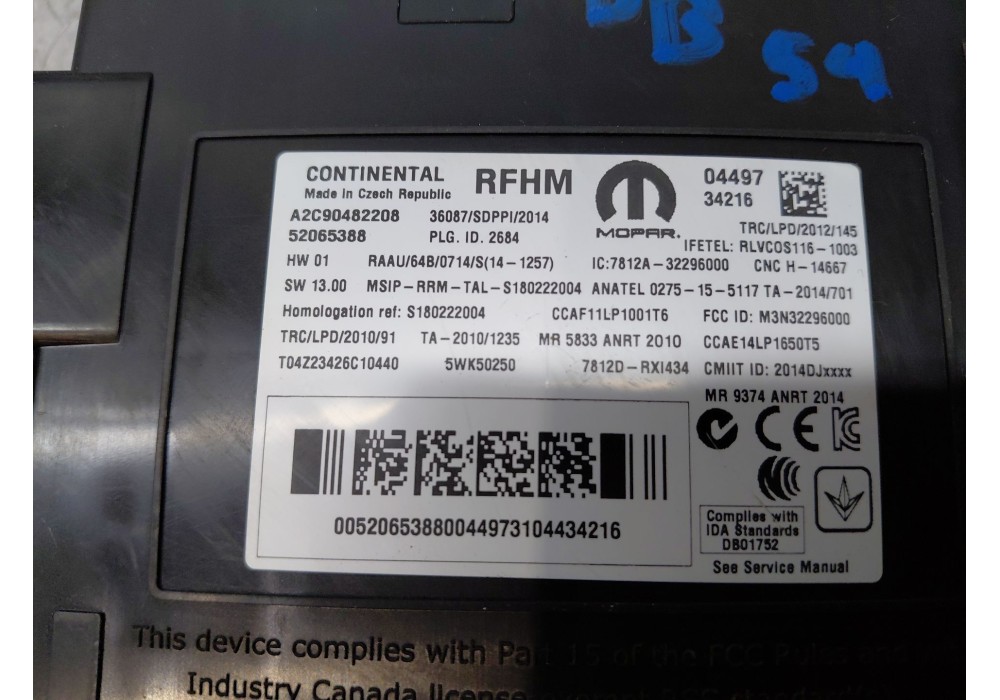 Recambio de modulo electronico para jeep renegade suv (bu, b1, bv) 2.0 crd 4x4 referencia OEM IAM   