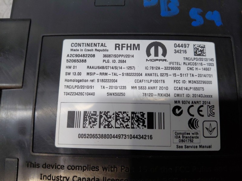 Recambio de modulo electronico para jeep renegade suv (bu, b1, bv) 2.0 crd 4x4 referencia OEM IAM   