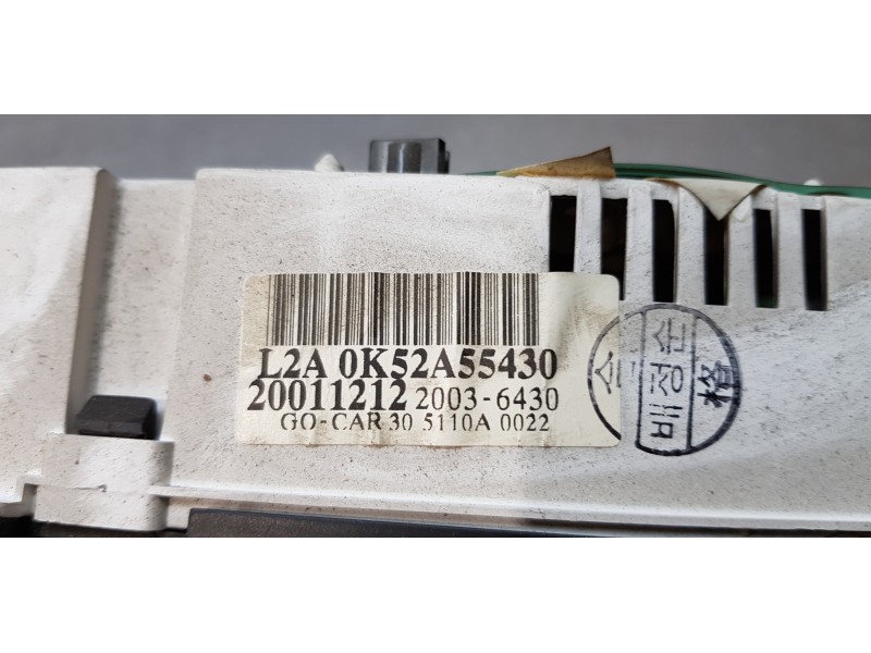 Recambio de cuadro instrumentos para kia carnival ii 2.9 crdi lx referencia OEM IAM L2A0K52A55430   Recambio de cuadro instrumentos para kia carnival ii 2.9 crdi lx referencia OEM IAM L2A0K52A55430
