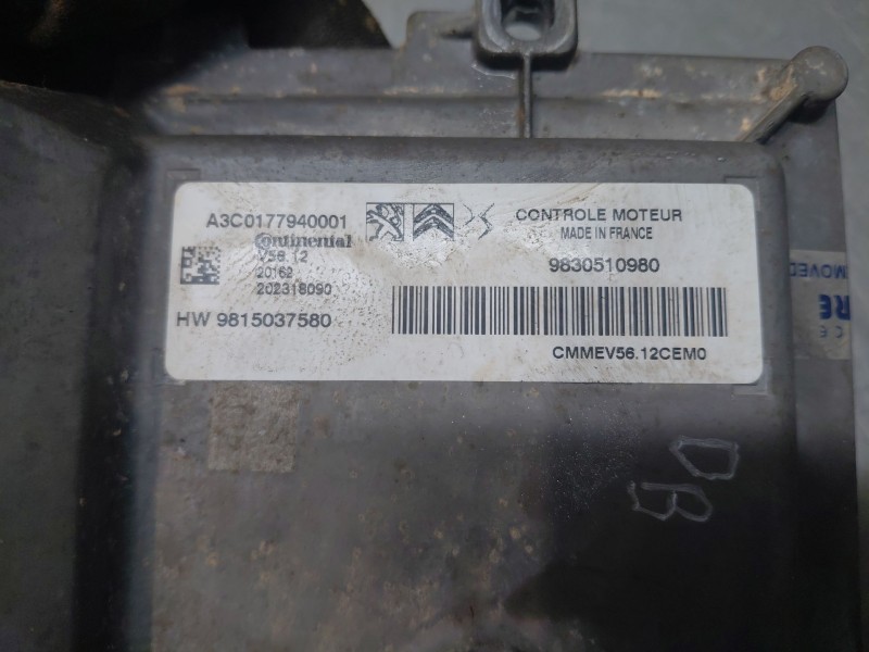 Recambio de centralita motor uce para citroën c3 puretech referencia OEM IAM   