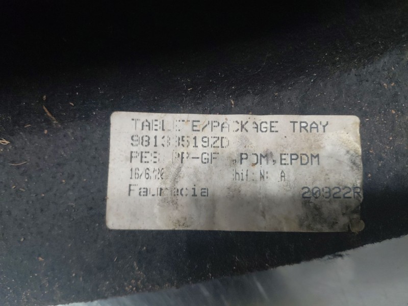 Recambio de bandeja trasera para citroën c3 puretech referencia OEM IAM   