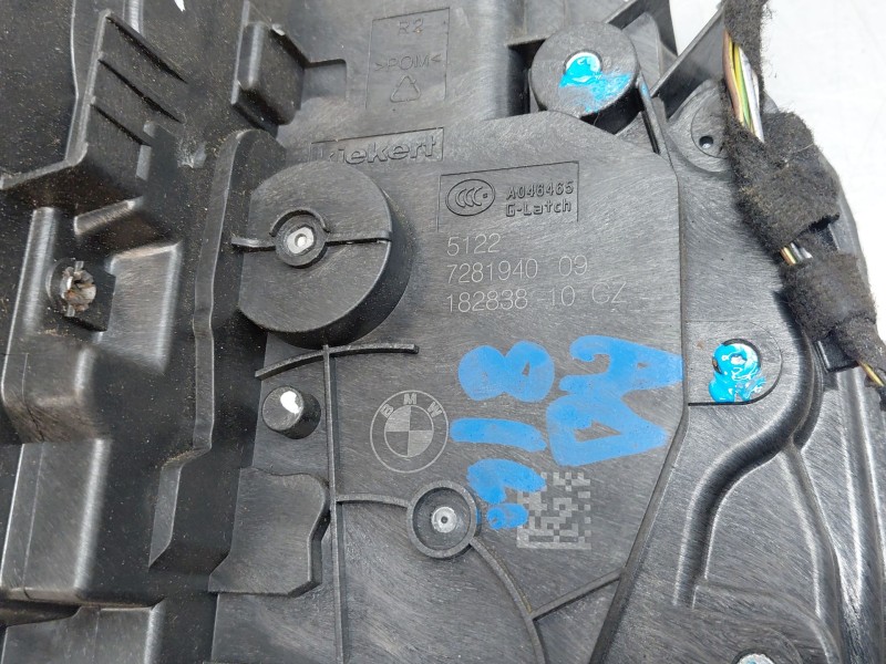 Recambio de cerradura puerta trasera derecha para bmw 2 gran tourer (f46) 218 d referencia OEM IAM 51227281940  