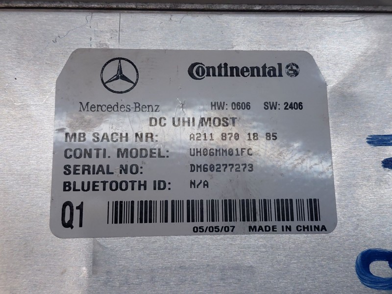 Recambio de modulo electronico para mercedes-benz clase gl (x164) 4-matic referencia OEM IAM A2118701885  