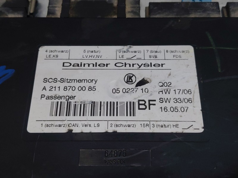 Recambio de modulo electronico para mercedes-benz clase gl (x164) 4-matic referencia OEM IAM A2118700085  