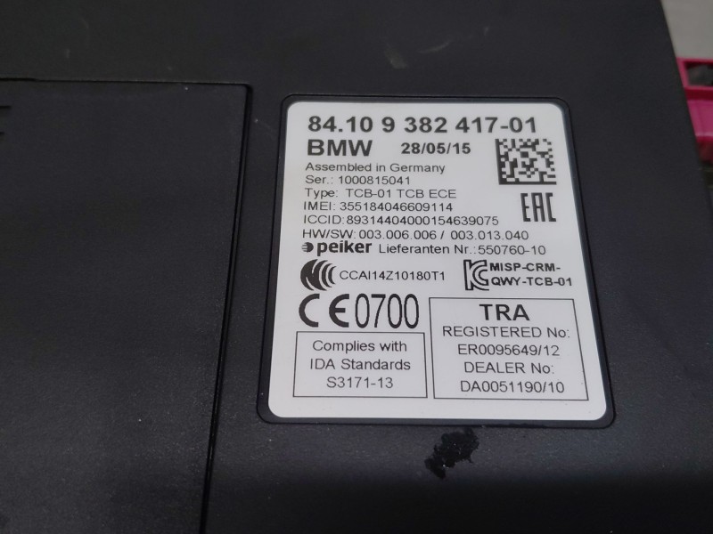 Recambio de modulo electronico para bmw 2 gran tourer (f46) 218 d referencia OEM IAM 84109382417  