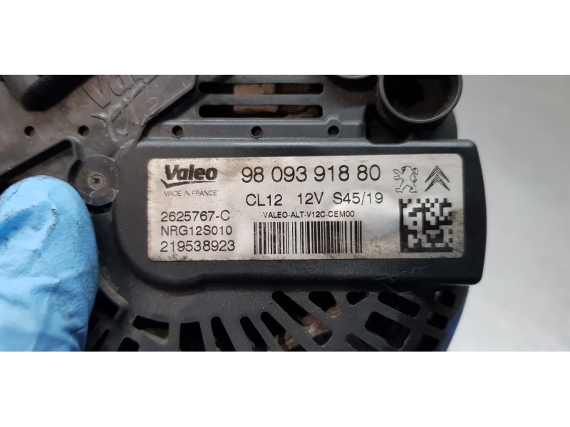 Recambio de alternador para citroen c-elysée feel referencia OEM IAM 9809391880   Recambio de alternador para citroen c-elysée feel referencia OEM IAM 9809391880