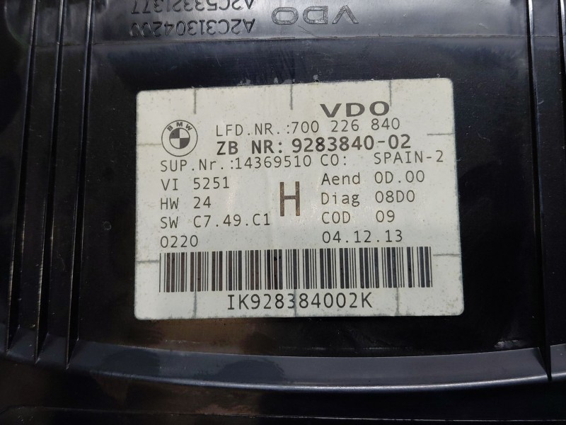 Recambio de cuadro instrumentos para bmw x1 (e84) sdrive 18 d referencia OEM IAM   