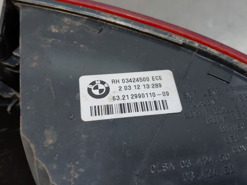 Recambio de piloto trasero derecho para bmw x1 (e84) sdrive 18 d referencia OEM IAM   