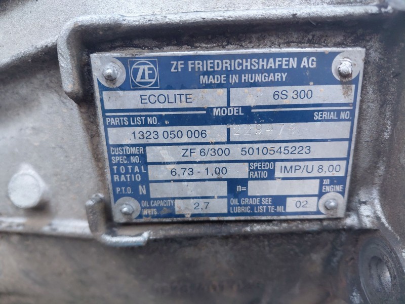 Recambio de caja cambios para renault mascott furgoneta (fh_) 110 referencia OEM IAM 1323050006 1323050006 6S300