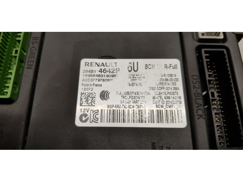 Recambio de modulo confort para renault scenic iv grand limited referencia OEM IAM 284B14642R  