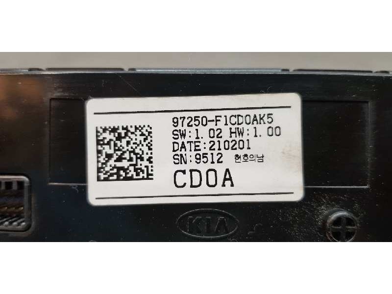Recambio de mando climatizador para kia sportage basic 2wd referencia OEM IAM 97250F1CD0AK5  
