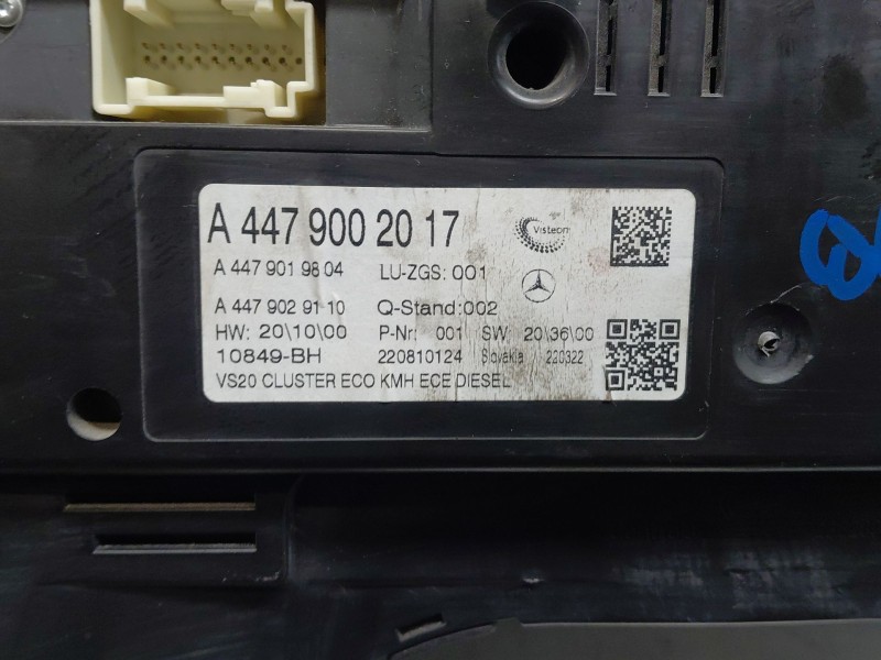 Recambio de cuadro instrumentos para mercedes-benz vito mixto (447) combi referencia OEM IAM   