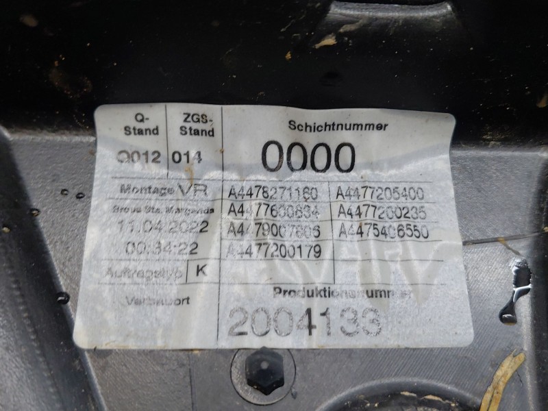 Recambio de elevalunas delantero derecho para mercedes-benz vito mixto (447) combi referencia OEM IAM   