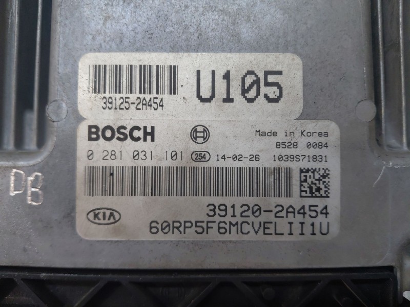 Recambio de centralita motor uce para kia carens iv 1.7 crdi referencia OEM IAM 391252A454 0281031101 