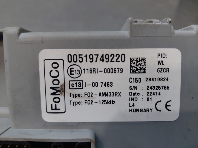 Recambio de modulo confort para ford ka (ru8) 1.2 referencia OEM IAM 00519749220  