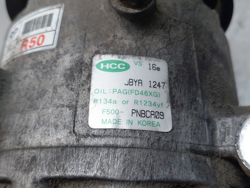 Recambio de compresor aire acondicionado para kia carens iv 1.7 crdi referencia OEM IAM 97701A4500  
