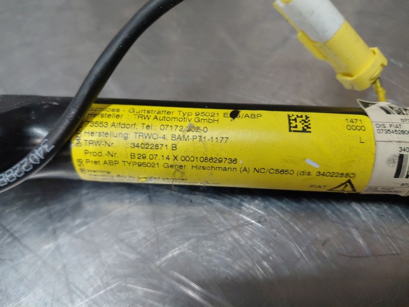 Recambio de cinturon seguridad delantero izquierdo para ford ka (ru8) 1.2 referencia OEM IAM 2315651 1563750 