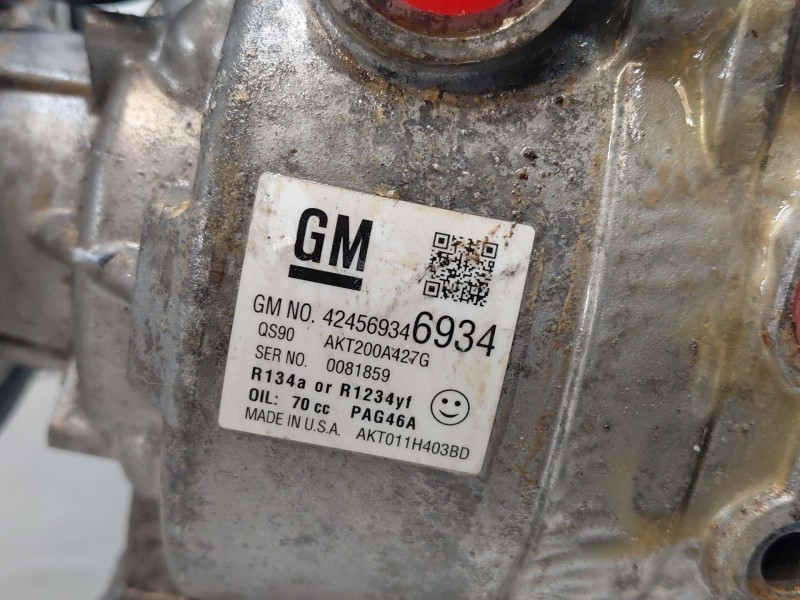 Recambio de compresor aire acondicionado para opel mokka x selective referencia OEM IAM 42698440 424569346934 