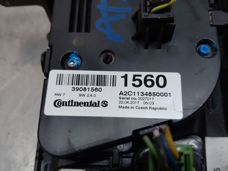 Recambio de mando climatizador para opel mokka x selective referencia OEM IAM 39081560  