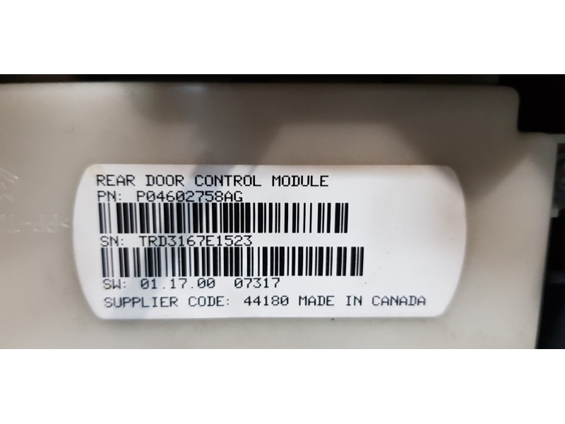 Recambio de elevalunas trasero izquierdo para chrysler grand voyager limited referencia OEM IAM 3016660G  