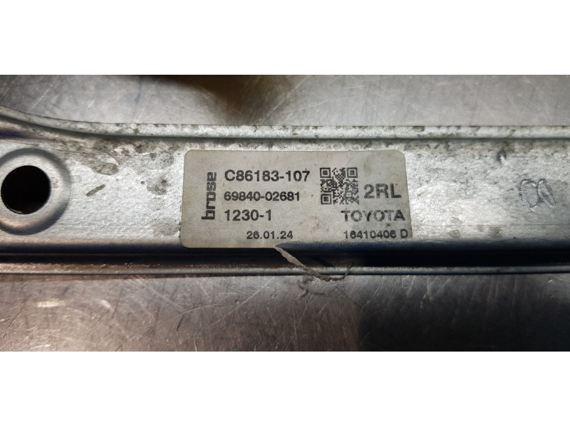 Recambio de elevalunas trasero izquierdo para toyota corolla touring sports (e21) hybrid advance referencia OEM IAM 6984002681 8