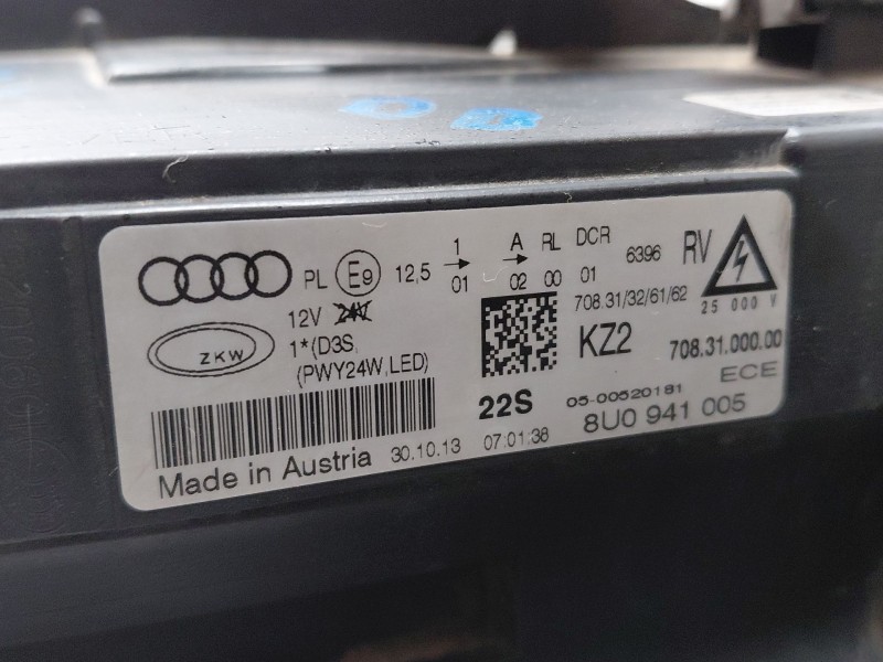 Recambio de faro izquierdo para audi q3 (8ub, 8ug) 2.0 tdi quattro referencia OEM IAM 8U0941043 8U0941005 