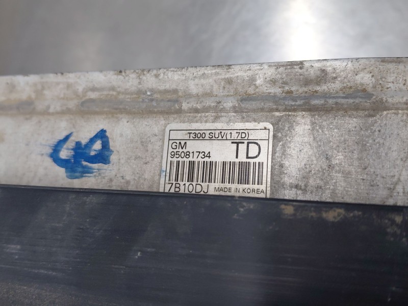Recambio de intercooler para opel mokka x selective referencia OEM IAM 95081734  