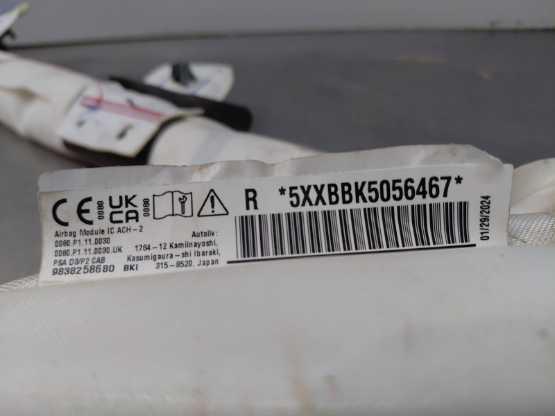 Recambio de airbag cortina delantero derecho para peugeot 2008 (p2) allure referencia OEM IAM   