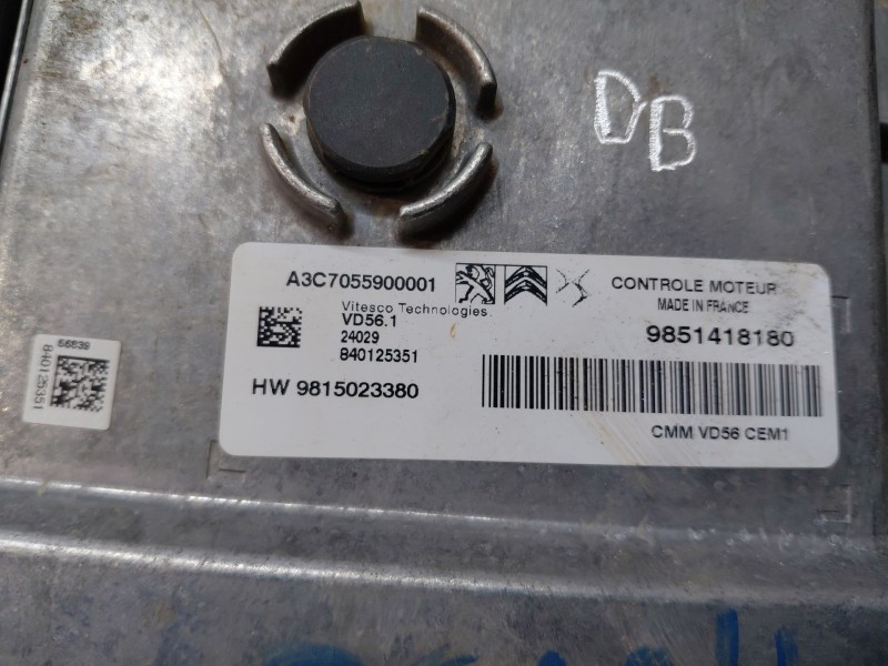 Recambio de centralita motor uce para peugeot 2008 (p2) allure referencia OEM IAM   