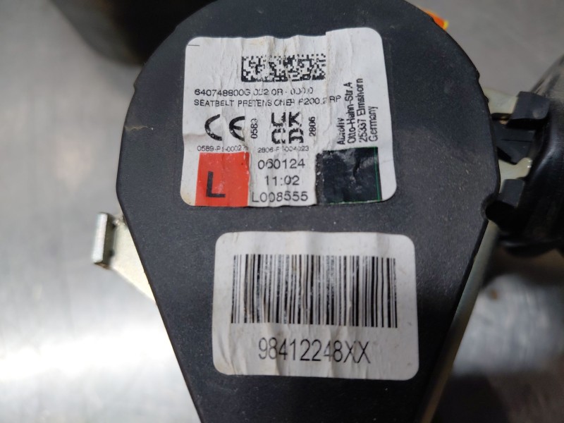 Recambio de cinturon seguridad trasero izquierdo para peugeot 2008 (p2) allure referencia OEM IAM   