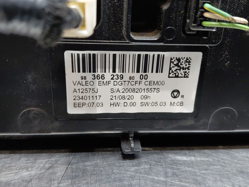 Recambio de pantalla multifuncion para peugeot 2008 (p2) bluehdi referencia OEM IAM 9836623980  