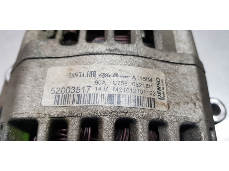 Recambio de alternador para fiat doblo ii cargo (263) furgón base referencia OEM IAM 52003517  