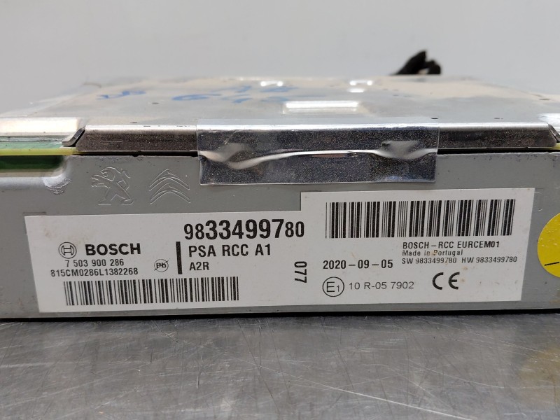 Recambio de sistema audio / radio cd para peugeot 2008 (p2) bluehdi referencia OEM IAM 1684916180 9833499780 