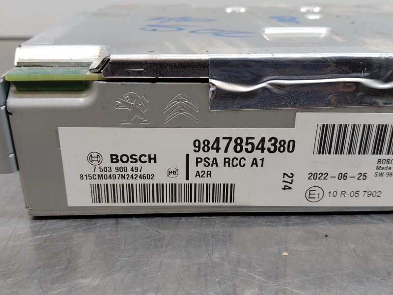 Recambio de sistema audio / radio cd para peugeot 208 (p2) active pack referencia OEM IAM 1688158680 9847854380 