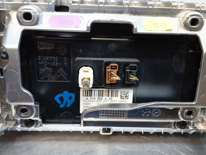 Recambio de pantalla multifuncion para peugeot 308 active referencia OEM IAM 9811486280  