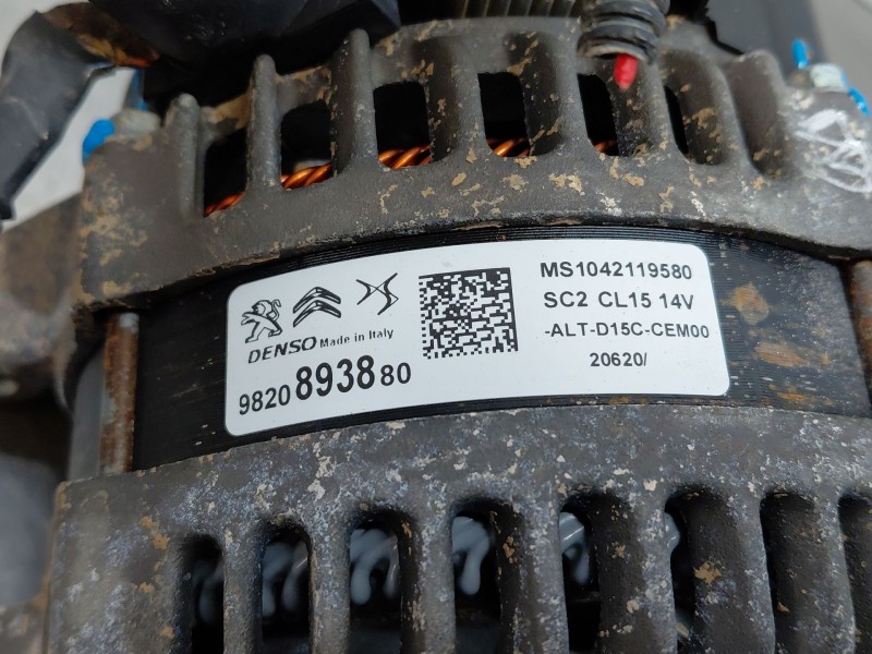 Recambio de alternador para peugeot 2008 (p2) bluehdi referencia OEM IAM 9820893880  