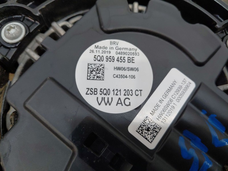Recambio de electroventilador para volkswagen golf vii lim. (bq1) bluemotion referencia OEM IAM 5Q0121203DA 5q0959455be 