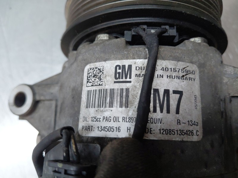 Recambio de compresor aire acondicionado para opel zafira tourer selective referencia OEM IAM 13450516 401575950 