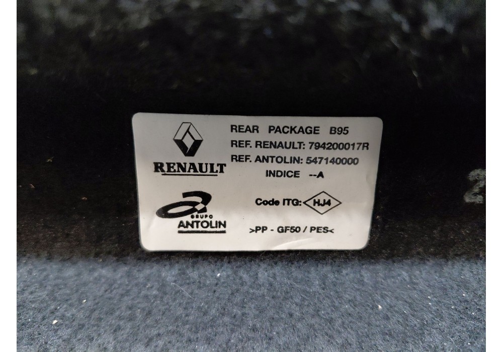 Recambio de bandeja trasera para renault megane iii hatchback (bz0/1_, b3_) 1.5 dci referencia OEM IAM 794200017R  